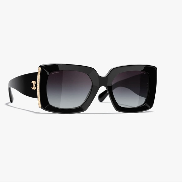 CHANEL RECTANGLE SUNGLASSES - Picture 1 of 11